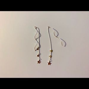 Star earrings silver